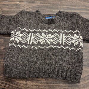 Little Legends Boys 24 Month Adorable Charcoal Gray and White Sweater